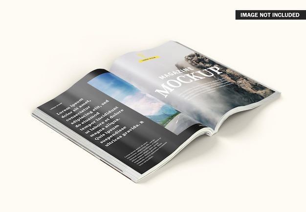 Schönes magazin cover mockup design