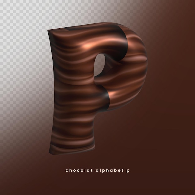 Schokoladen-3D-Buchstabe