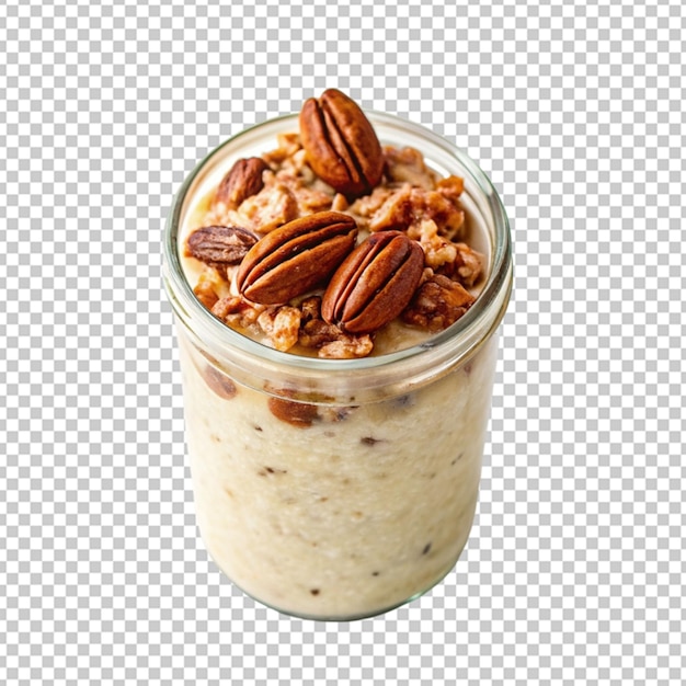 PSD schokoladen-smoothie mit muesli zum frühstück