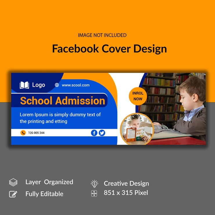 School Admission Facebook Cover