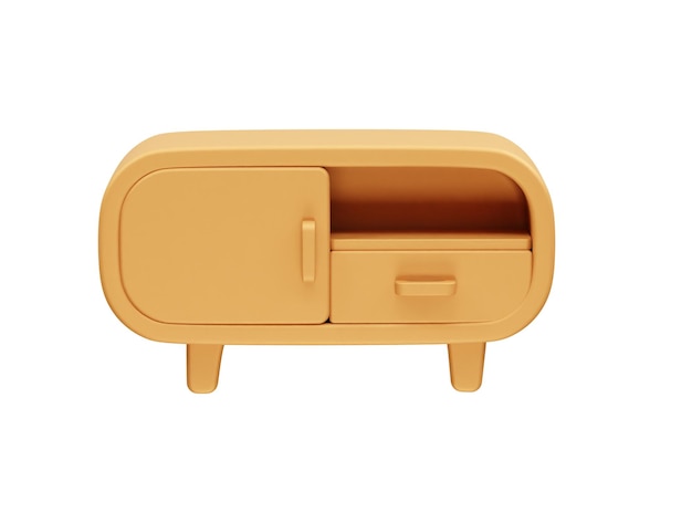 Schrank-Symbol 3D-Render-Vektor