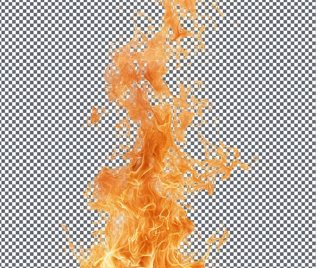 Schreckliche Brandszene Äthiopier isoliert auf durchsichtigem Hintergrund