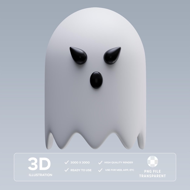 Schreckliche Geister 3D-Illustration