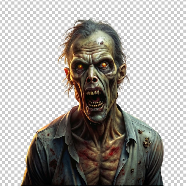 PSD schreckliches charakter-zombie-gesicht