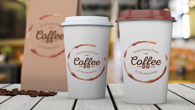 Schreibwaren-Modell für Café