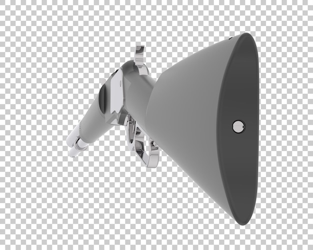 Schrotflinte auf transparentem Hintergrund 3D-Darstellung