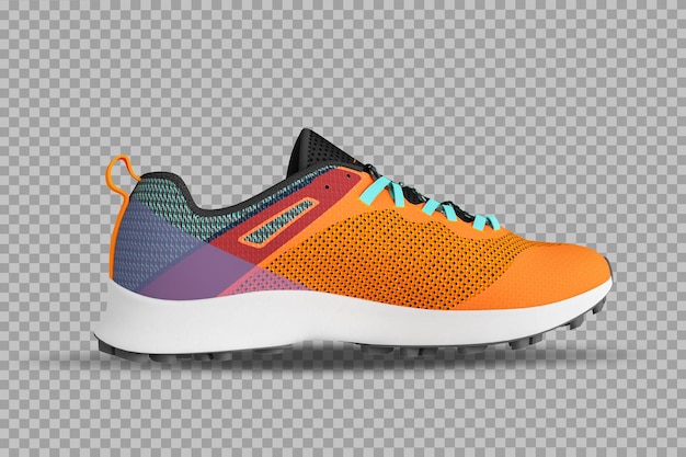 PSD schuhe in 3d-rendering isoliert