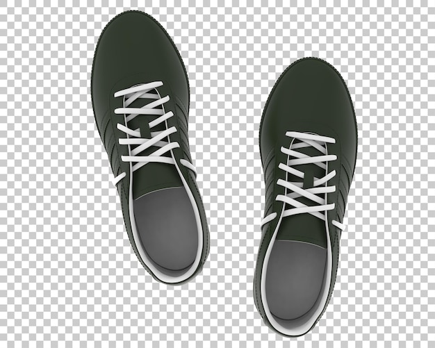 Schuhe isoliert auf transparentem Hintergrund, 3D-Darstellung