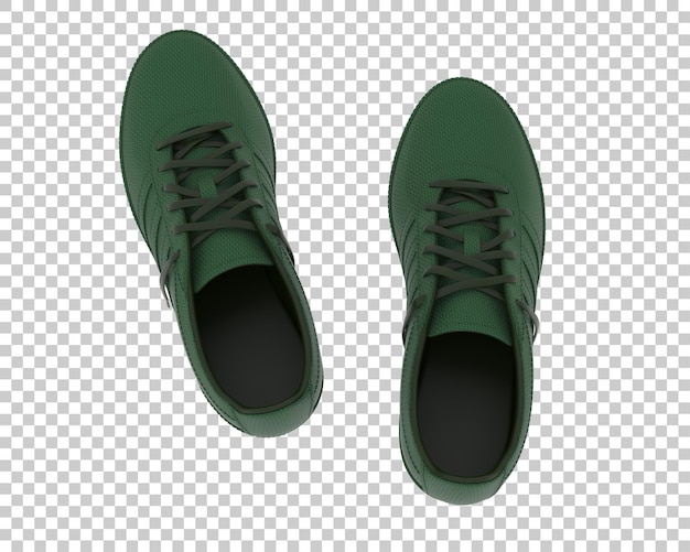 Schuhe isoliert auf transparentem Hintergrund, 3D-Darstellung