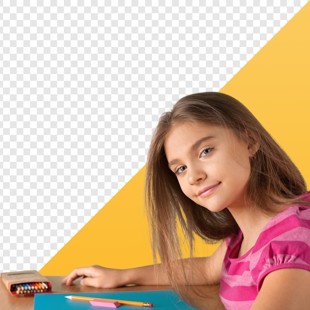 Schulmädchen studieren