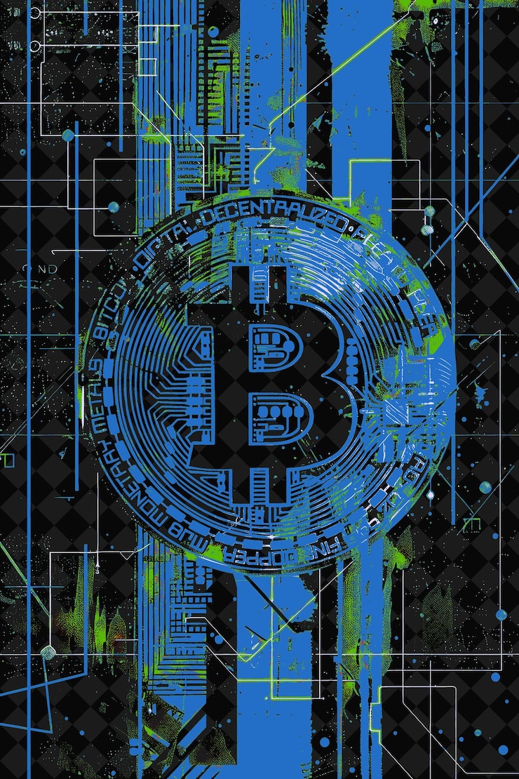 PSD schulmarketingnacht mit einer bitcoin-themakampagne bitcoi flache illustration hintergrunddesign