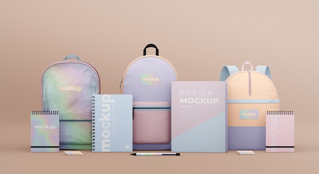 PSD schulrucksack-mockup-design