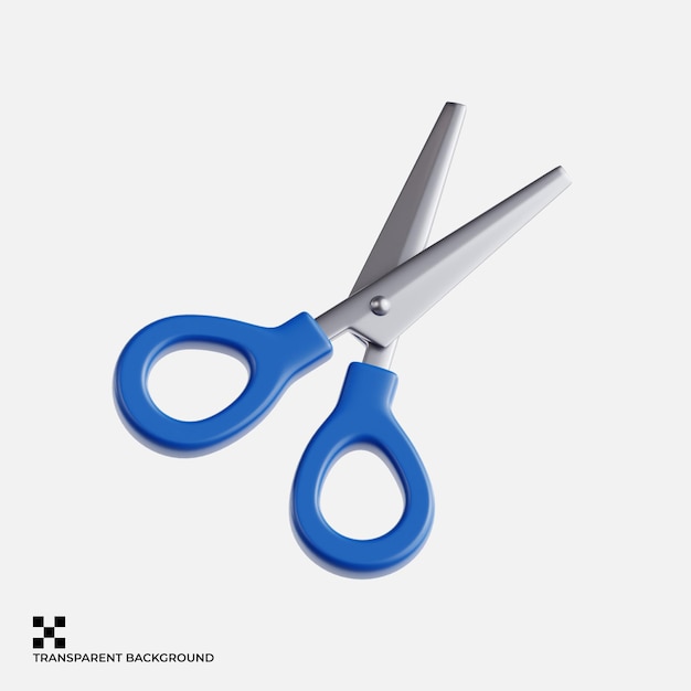 Schulschere mit blauem Griff