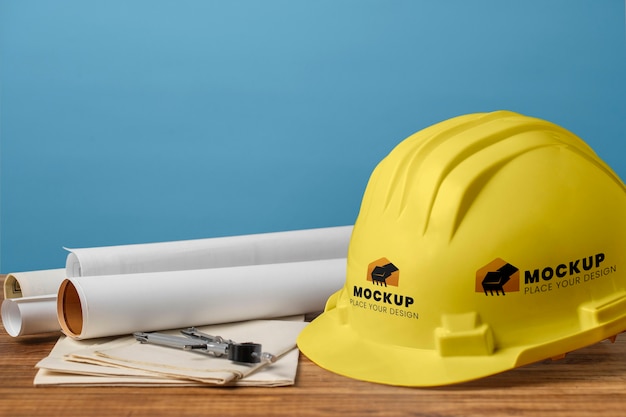 Schutzhelm-Mockup-Design