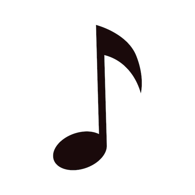Schwarz Musiknote