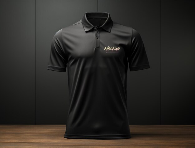 PSD schwarz-polo-hemd-mockup psd