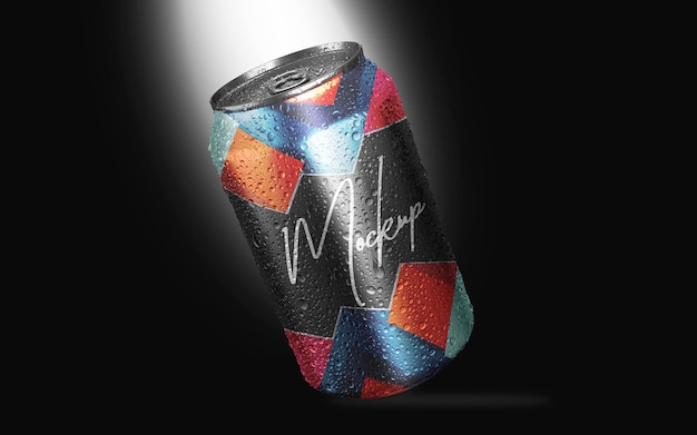 Schwarz-Soda-Mockup