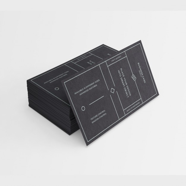 Schwarz Visitenkarten-Design