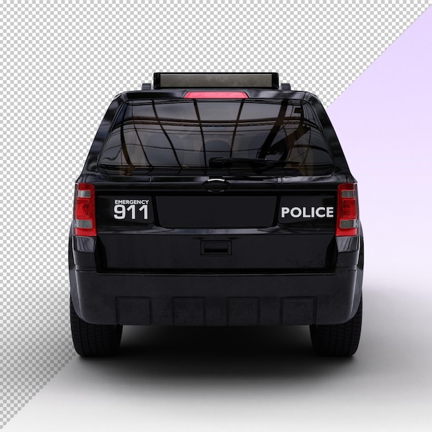 Schwarz-weißes SUV-Polizeiauto