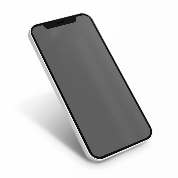 Schwarzbildschirm-Mockup für Smartphones PSD Innovative Zukunftstechnologie
