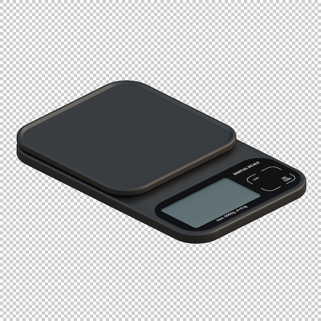 Schwarze digitale Küchenwaage