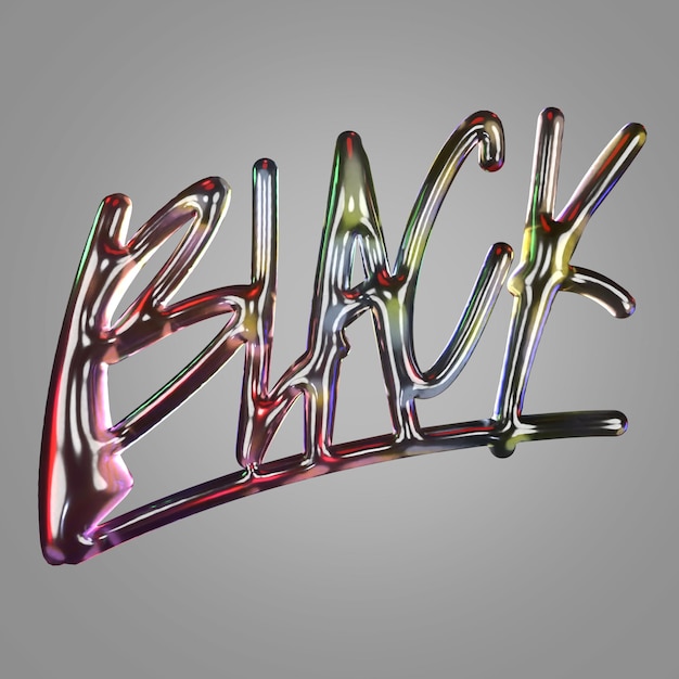 Schwarzer Freitag 3D-Rendering