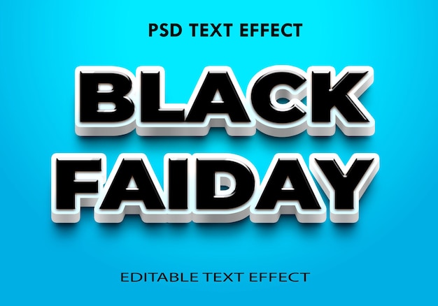 schwarzer Freitag Text-Stil-Effekt