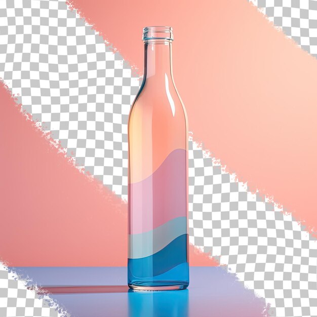 Schwarzer isolierter Flaschentransparenter Hintergrund