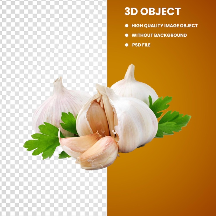 PSD schwarzer knoblauch