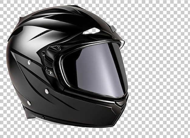 Schwarzer Motorradhelm 3D