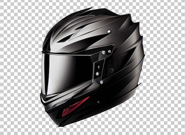 Schwarzer Motorradhelm 3D