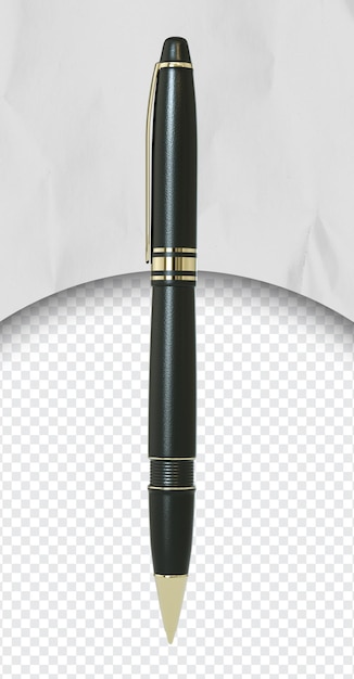 Schwarzer Stift der Vorderansicht für Designkomposition