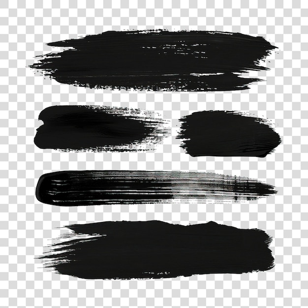PSD schwarzer zeichnungsschnitt, isoliert auf durchsichtigem png-hintergrund