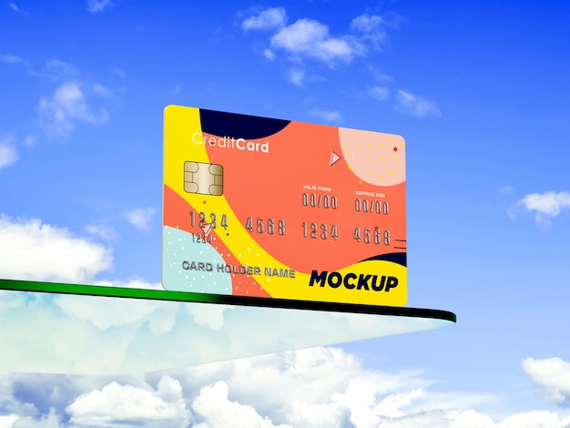 PSD schwebendes kreditkartenmodell