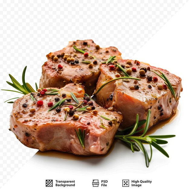 Schweinekoteletts, pfeffer-rosmarin-marinade