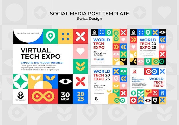 PSD schweizer design social media post