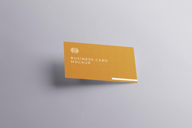 Schwimmende Visitenkarte Mockup