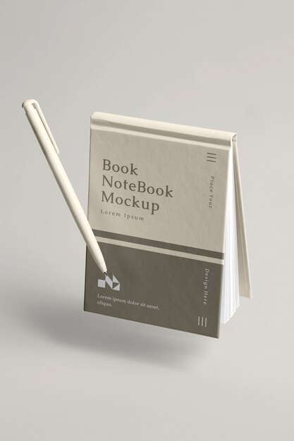 PSD schwimmendes notebook-mockup-design