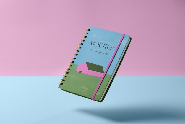 Schwimmendes notebook-modell