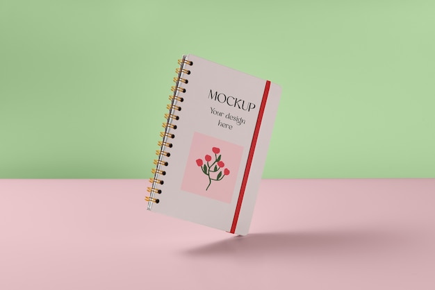 PSD schwimmendes notebook-modell