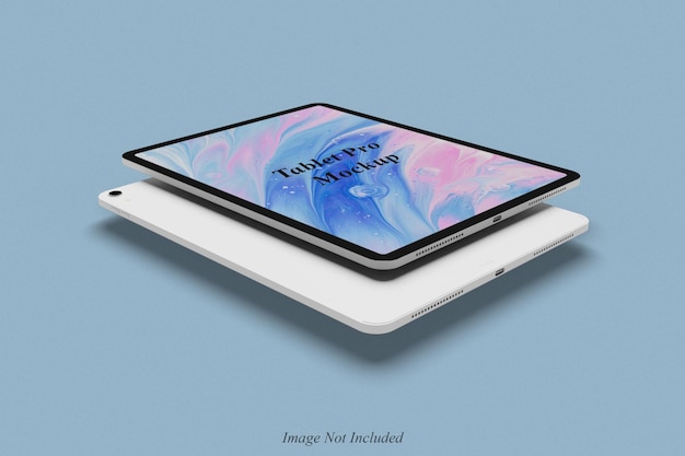 Schwimmendes Tablet-Pro-Mockup-Design isoliert