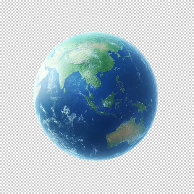 Scienze della terra isolate su uno sfondo trasparente