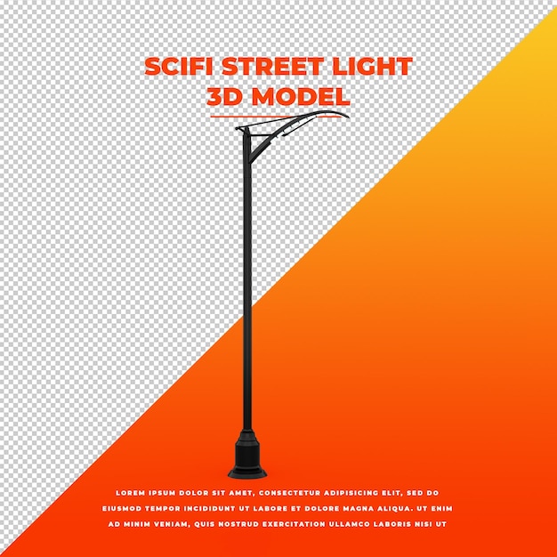 Scifi-Straßenlaterne