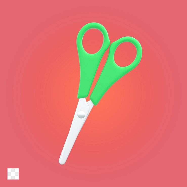 PSD scissors 3d icon