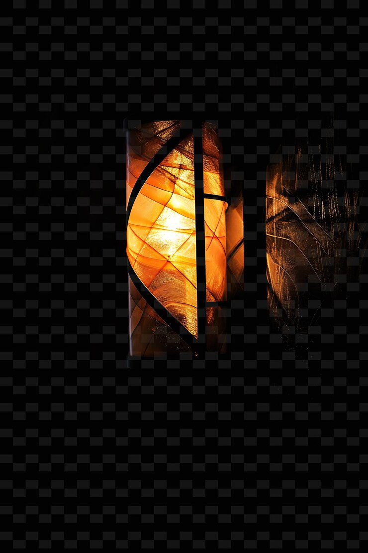 PSD sconce light con brillo suave radiante cálido que mejora el ambiente diseño de efectos de luz de neón png y2k