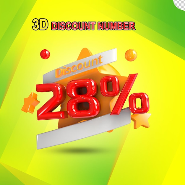 Sconto 3D 28%