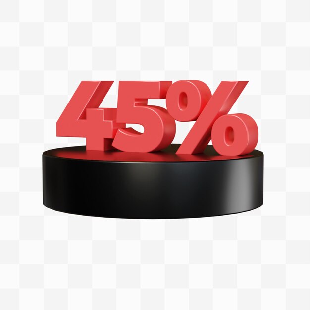 Sconto 45% rendering 3d