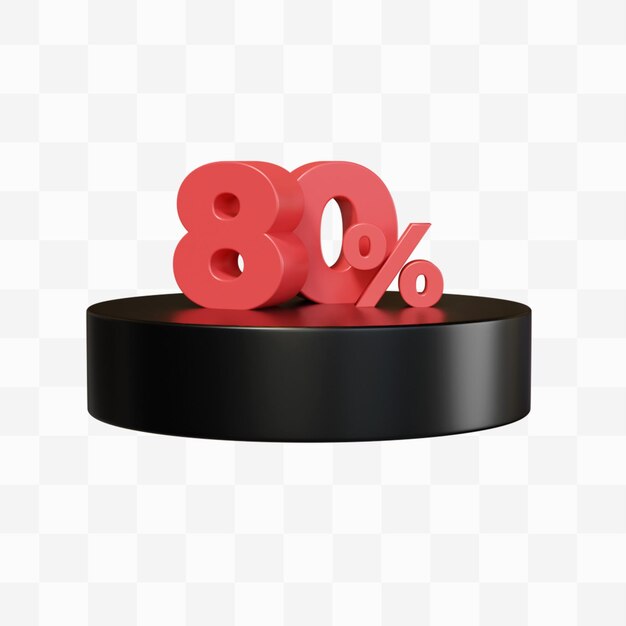 Sconto 80% rendering 3d