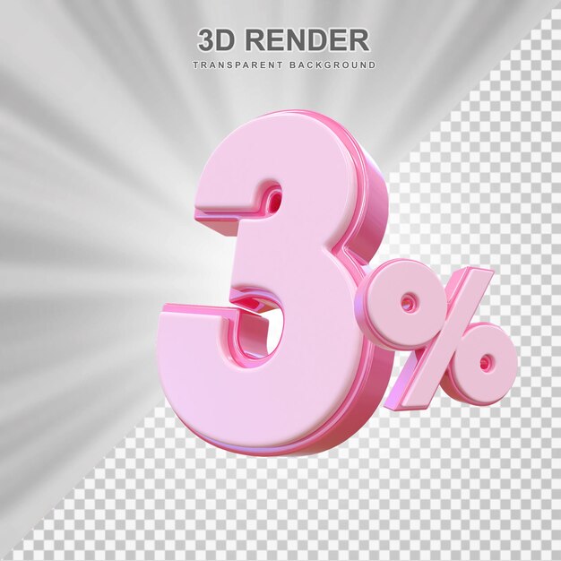 Sconto del 3% sulla vendita 3D
