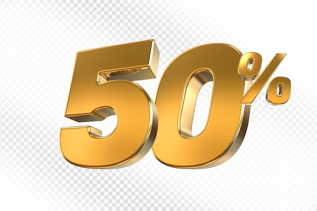Sconto del 50% sull'oro 3D